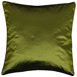 Chinese Calligraphy Sunflower Green Cushion Cover