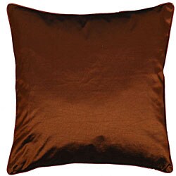 Flower Ribbon Silky Brown/ Beige Cushion Cover