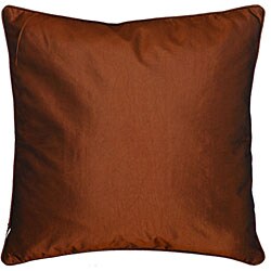 Brown and Beige Silky Squares Cushion Cover