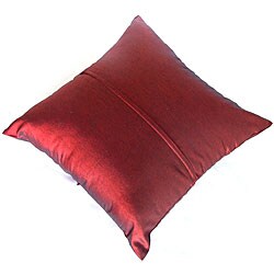 Decorative Pleated Purple Cotton Cushion Cover