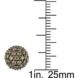 14k Gold 2 1/3ct TDW Champagne Diamond Earrings