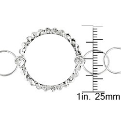 Sterling Silver Multi-circle Link Necklace