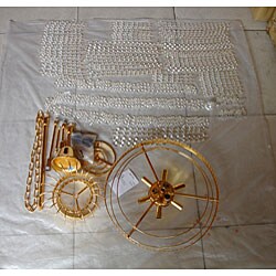 Gold Clear Crystal 11-light Chandelier