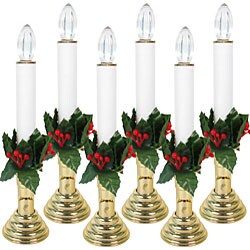 Individual Battery-operated LED Candle Lights (Set of 6)