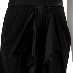 ABS by Allen Schwartz Women's Black V-neck Dress