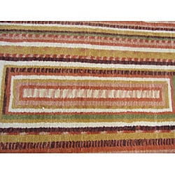 Indo Tibetan Multicolor Wool Rug (3'8 x 5'8)