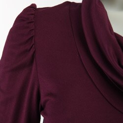 Tammy Mars Women's Cowl-neck Puff-sleeve Top