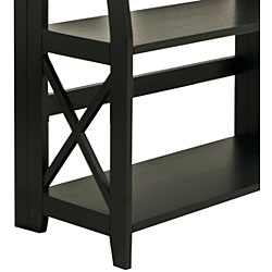 Newport Home Office Country-style Black Bookshelf