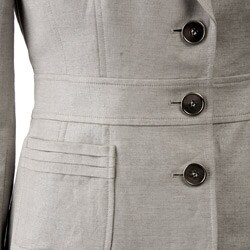 Tahari ASL Women's Tan Linen Textured Pant Suit