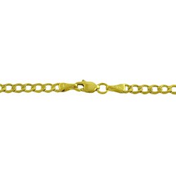 14k Yellow Gold 20-inch Curb Chain (3.5 mm)
