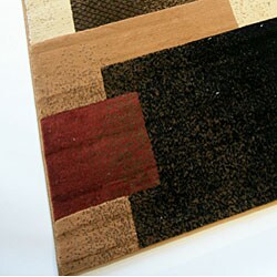 Alexa Omega Collection Geometric Berber Beige Rug (5'3 x 7'6)