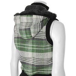 Ci Sono by Adi Juniors Plaid Hooded Vest