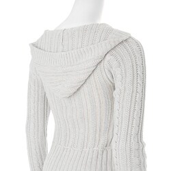 Ci Sono by Adi Junior's Cable Knit Hooded Cardigan