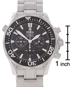 Omega Stainless Steel Black Dial Chronograph Watch