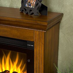 Avery Brown Mahogany Electric Fireplace