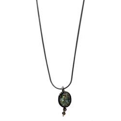 Roman Glass and Andalucite Necklace (Israel)