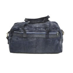 Piel Leather 18 Inch Denim Carry On Duffel Bag