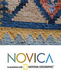 Indo 'Clouds' Wool and Cotton Rug (3' x 5')