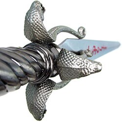 Twin King Cobra Daggers with Wood Stand