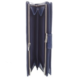 Mundi Embossed Leather Tab Frame Clutch Wallet