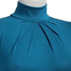 Necessary Objects Women's Pleated Turtleneck