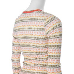 Scrapbook Long-sleeve Waffle Knit Top