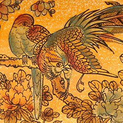 Chinese Painted 'Phoenix' Storage Box