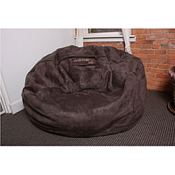 LoveSac 6-foot Plush Suede Lounge Chair Brown