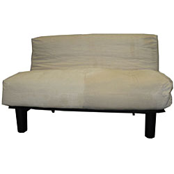 Stella Full-size Futon Sofa with Khaki Cover