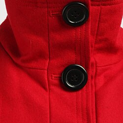 Coffee Shop Women's Balloon Sleeve Belted Coat