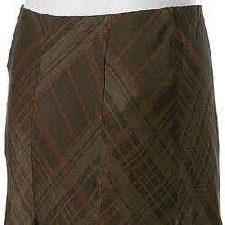 Lauren Ralph Lauren Flowing Plaid Silk Skirt