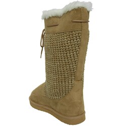 Glaze by Adi Women's Ultrasuede Trim Knit Boots