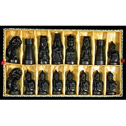 Chinese Imperial Court Bone Chess Game Set