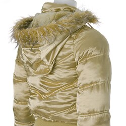 Everyday Brand Junior's Plush Trim Quilted Jacket