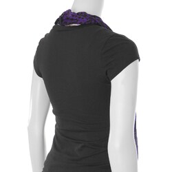 Self Esteem Junior's Short-sleeve V-neck Tee and Scarf
