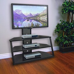 Triple-level 42-inch 4-in-1 TV Stand w/ Removable Mount