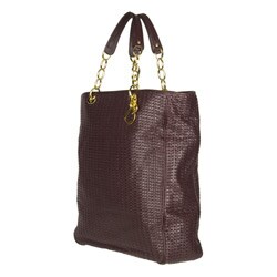 Dior Purple Soft Woven Medium Tote
