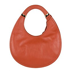 Dior Orange Medium Zip Hobo Bag