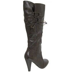 Bamboo by Journee Women's High-heel Crinkle Boots