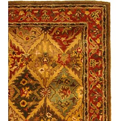 Handmade Heritage Kerman Burgundy Wool Runner (2'3 x 14')