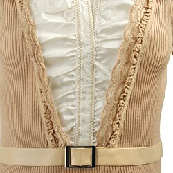 Dolce Cabo Women's Puff Sleeve Duet Shirt
