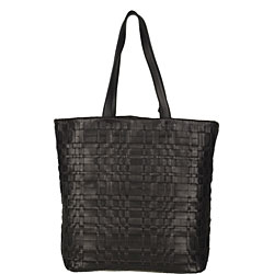 Prada Large Black Woven Nappa Leather Tote