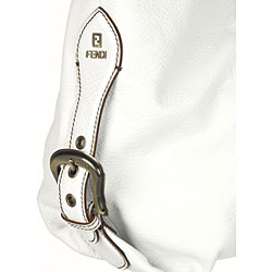 Fendi Large Doctor Vitello White Tote 