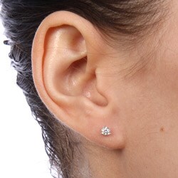 14k Gold 1/3ct TDW IGL Certified Diamond Earrings (G-H, I1-I2)