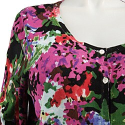 Joseph A. Women's Plus Size 3/4-sleeve Cardigan
