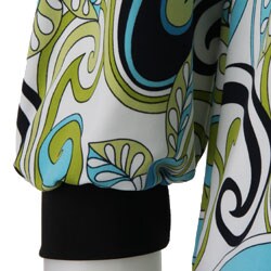 Remedy Women's Floral Print Cleo Neck Tunic Top