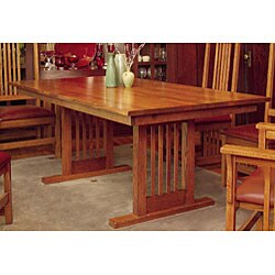 Mission Solid Oak 8-piece Dining Set with Sideboard