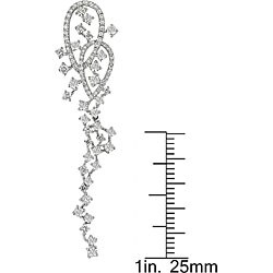 18k White Gold 2 3/4ct TDW Diamond Drop Earrings (G-H, SI)