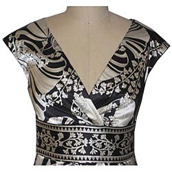 Maggy London Women's Print Stretch Satin Dress