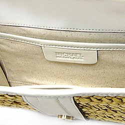 MICHAEL Michael Kors Santorini Straw Chain Clutch